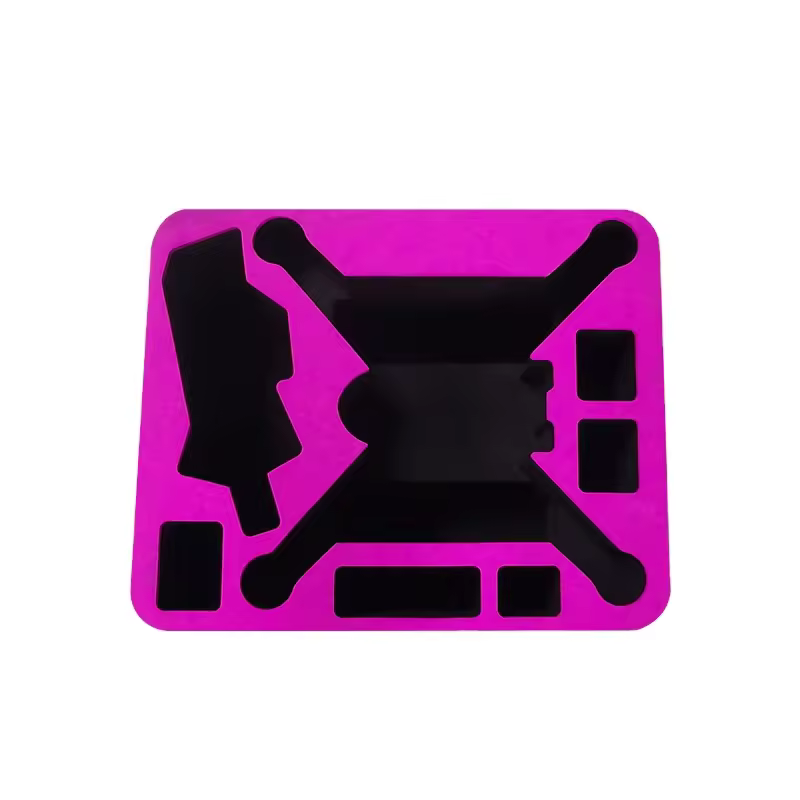 วัสดุบรรจุภัณฑ์ความหนาแน่นสูง Paidu รูปร่างที่กำหนดเองบรรจุโฟมสีดำแกะสลักโฟม Eva สำหรับบรรจุภัณฑ์ป้องกัน