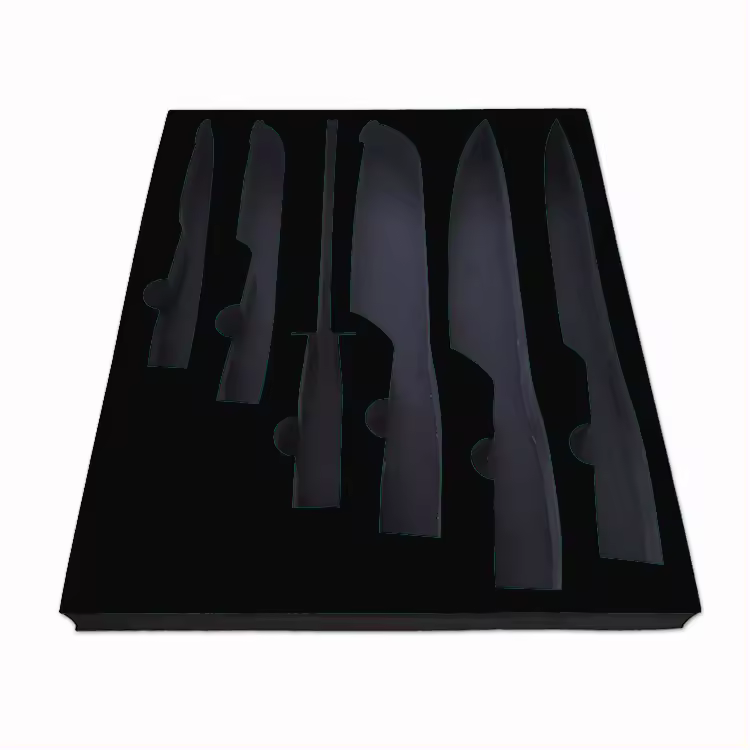 Paidu Factory custom fashionable high quality High-end luxury Die cut velvet cosmetic EVA foam bottle box insert for display